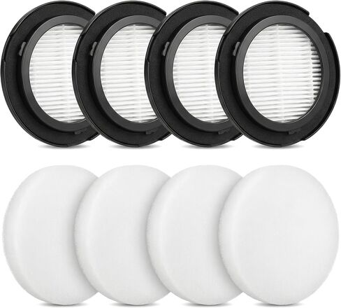 X100 HEPA Filter Compatible with JELLYPIG Cordless Vacuum Cleaner | KUETERYUN -4-piece set Replacement Washable and Reusable Vacuum Filter in Kuwait