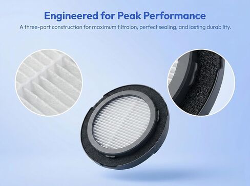 X100 HEPA Filter Compatible with JELLYPIG Cordless Vacuum Cleaner | KUETERYUN -4-piece set Replacement Washable and Reusable Vacuum Filter in Kuwait