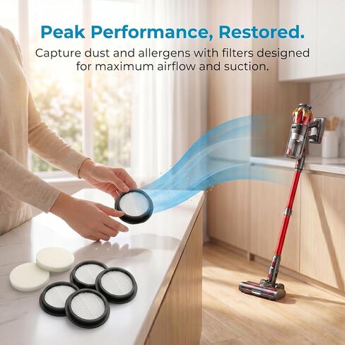 Replacement Filter,Compatible with JELLYPIG X100 Cordless Vacuum Cleaner Filter-4Pack in Kuwait