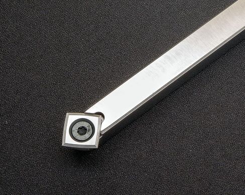 Simple Woodturning Tools Acrylic/Resin Mid-size Simple 90° Carbide Tool for Turning Acrylic/Resin/Hybrid on a Wood Lathe - USA Made, Stainless Steel, 9" Long (with 12" Bright White Handle) in Kuwait