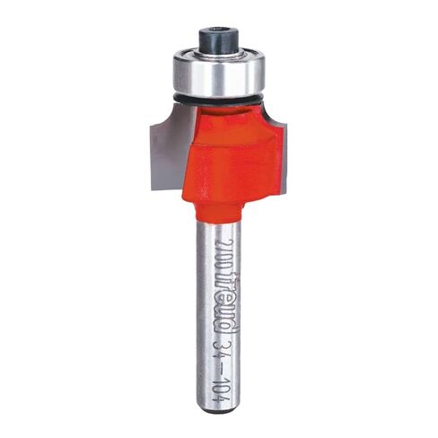 Freud Radius Rounding Over Bit with Perma-Shield Coating and Quadra-Cut Design for Flawless Finish - 2 Cutters, 1/4" Shank Dia., 1/8" Radius, 2-3/16" Length - 34-104 in Kuwait