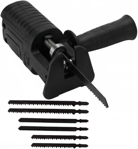 Reciprocating Saw Adapter, Upgrade Electric Drill Reciprocating Saw Adapter with Cordless Adapter Set and Black Handle For Durability in Kuwait