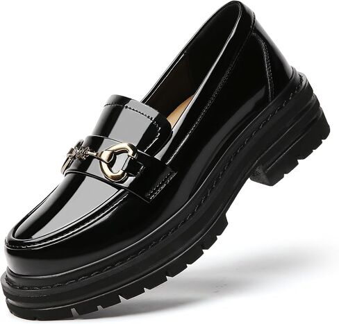 Loafers for Women Platform Chunky Casual Slip On Penny Loafer Shoes | Comfortable Loafers, Business Casual ,Dressy Casual, Office, Work, Travel, Commute, Dating, Match the dress, With jeans in Kuwait
