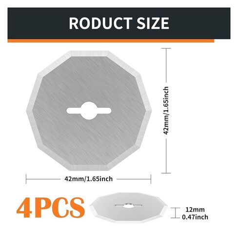 4Pcs Tungsten Steel Rotary Blade for RC2600K/RC2601/RC2602 Cordless Scissors, Leather Carpet Sewing Replacement in Kuwait