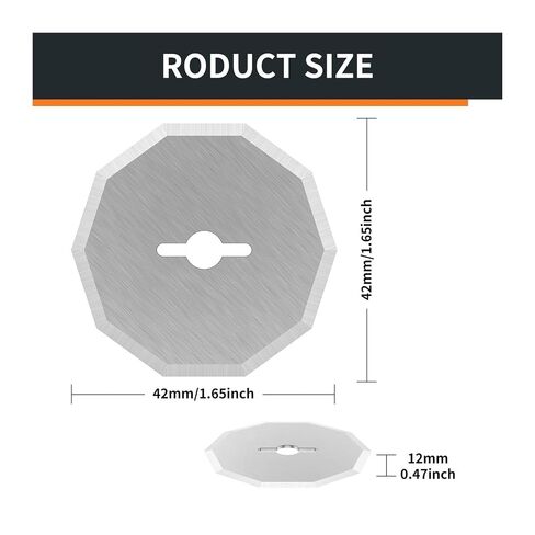 4Pcs Tungsten Steel Rotary Blade for RC2600K/RC2601/RC2602 Cordless Scissors, Leather Carpet Sewing Replacement in Kuwait