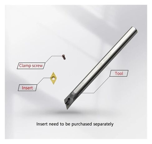 Indexable Lathe Carbide Insert 1PCS H10K-SDXCR07 High Speed Steel Turning Tool Cutter Bar Lathe Holder in Kuwait