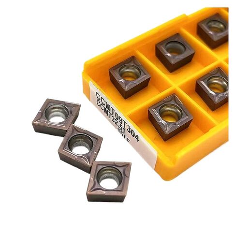 Indexable Lathe Carbide Insert 10PCS CCMT09T304 CCMT09T308 15TF 735 6020 Lathe Cutter Internal Hard Alloy Turning Tools(CCMT09T308 735) in Kuwait