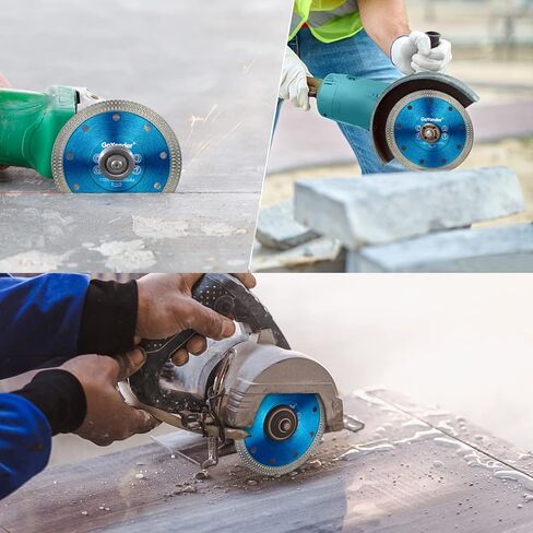 GoYonder 4.5" Diamond Tile Blade for Angle Grinder, Super Thin Diamond Saw Blade Grinder Blades for Wet Dry Cutting, Diamond Blade for Cutting Ceramic, Porcelain, Tiles, Granite, Marbles in Kuwait