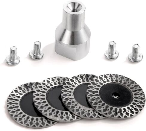 4pcs 40mm Diamond Engraving Blades, Premium Mini Diamond Engraving Saw Blade with 5/8"-11 Thread Flange and 4 Screws for Marble Granite Ceramic in Kuwait