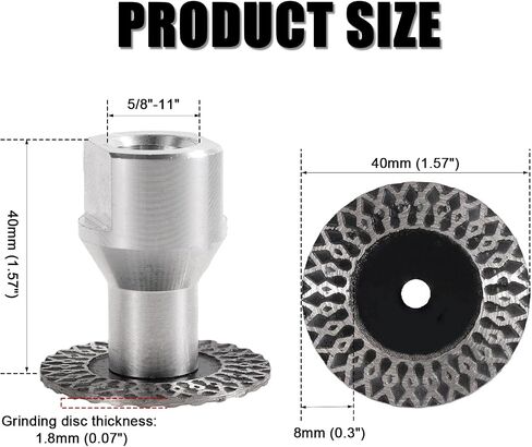 4pcs 40mm Diamond Engraving Blades, Premium Mini Diamond Engraving Saw Blade with 5/8"-11 Thread Flange and 4 Screws for Marble Granite Ceramic in Kuwait