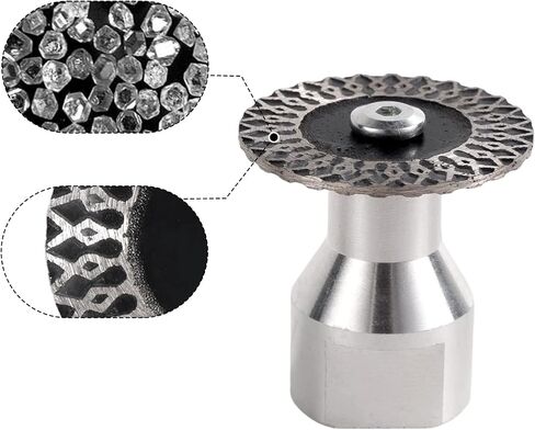 4pcs 40mm Diamond Engraving Blades, Premium Mini Diamond Engraving Saw Blade with 5/8"-11 Thread Flange and 4 Screws for Marble Granite Ceramic in Kuwait