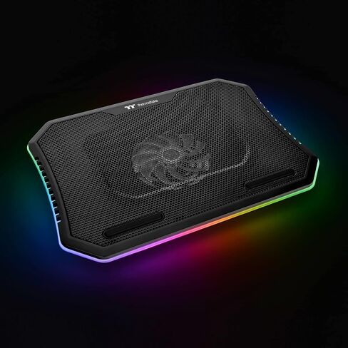 Thermaltake Massive Steel Mesh Panel with 1 x 120mm Fan, 256 Color RGB Spectrum, 10"-15" Notebook Cooler CL-N020-PL12SW-A in Kuwait