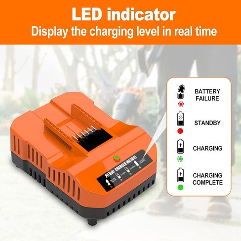 WA3881 Replacement for Worx Battery 20v Charger WA3881 Compatible with Worx Battery 20v WA3520 WA3522 WA3525 WA3544 WA3757 WA3575 in Kuwait