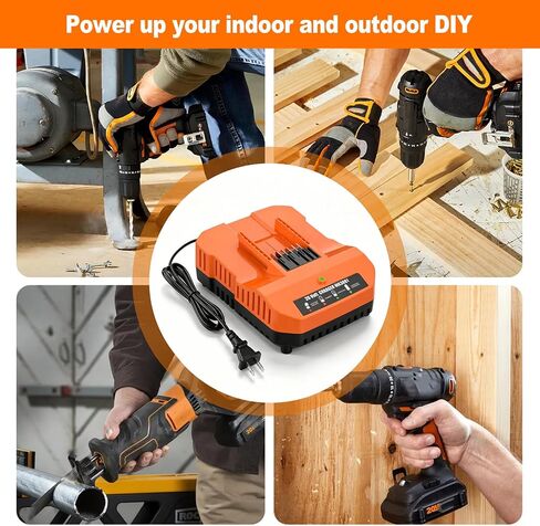 WA3881 Replacement for Worx Battery 20v Charger WA3881 Compatible with Worx Battery 20v WA3520 WA3522 WA3525 WA3544 WA3757 WA3575 in Kuwait