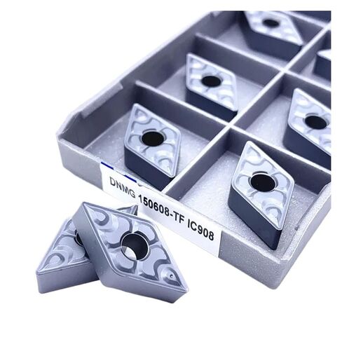 Indexable Lathe Carbide Insert 10PCS DNMG150604 DNMG150608 IC907 IC908 Grooving Hard Alloy External Turning Tool Lathe Parts(DNMG150604 TF IC907) in Kuwait