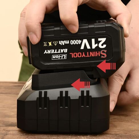 21v Battery Dual Port Quick Charger Base: Quick Charge Dual Rapid Charger Compatible with 21v Lithium-Ion Battery Electric Tools, Outdoor Garden Tools (Black 2 Port) in Kuwait
