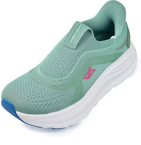 JACKSHIBO Womens Wide Toe Box Shoes Slip on Zero Drop Arch Support Sneakers | Hands Free, Orthopedic, Plantar Fasciitis, Slip in, Thick Sole, Cushion, Walking, Athletic, Tennis, Width, Metatarsal Pads in Kuwait