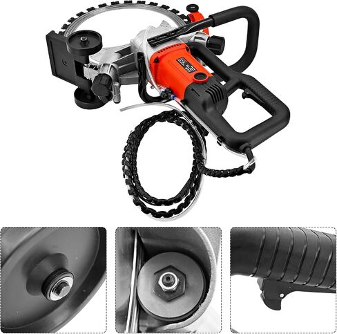 3200W 110V 16 inch Electric Concrete Ring Cutting Saw | ax Cutting Depth 11.4 inch with 2 Blades & Smart Water Pump, Power Circular Saws Brick Walls, Cement Blocks and Marble in Kuwait