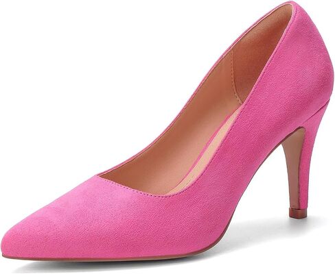 Women's Closed Toe Heels Dress Pointed Toe Pump Shoes in Kuwait