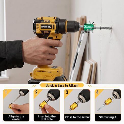 GRENPRO Magnetic Screw Ring, 3PCS Universal Magnetic Screw Holder, Removable 1/4"(6.35mm) Hex Holder with EVA+PP Storage Case for Home DIY Screwdriver & Power Drills in Kuwait