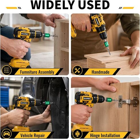 GRENPRO Magnetic Screw Ring, 3PCS Universal Magnetic Screw Holder, Removable 1/4"(6.35mm) Hex Holder with EVA+PP Storage Case for Home DIY Screwdriver & Power Drills in Kuwait