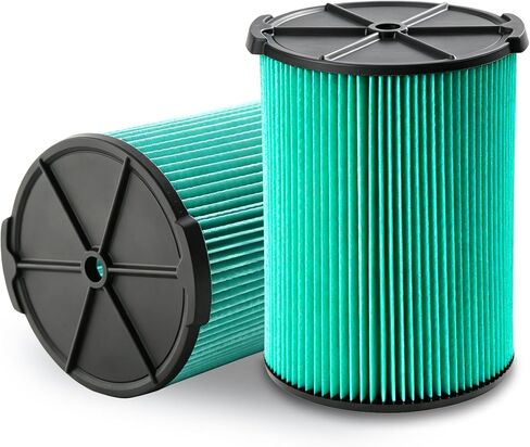 2-Pack Replacement VF6000 Filter for RIDGID 5-20 Gal Wet/Dry Vacuum | HEPA Material, Precision OEM Fit, Professional Filtration, Built for Tough Jobs, Reusable Design, Trusted Performance in Kuwait