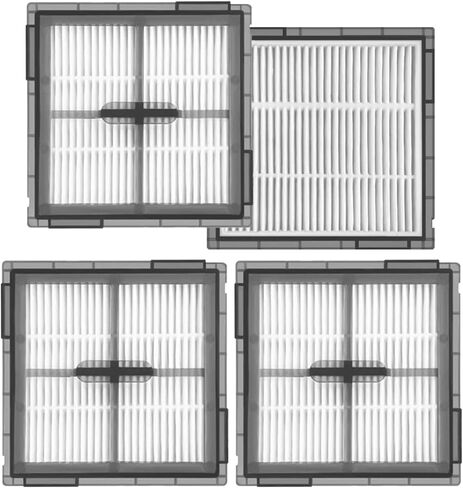 HEPA Filter for Roborock Q10 S5/Q10 S5+/Q10 X5/Q10 X5+ Robot Vacuum Cleaner, Replacement Filter Accessories, Washable Filters, 4-Pack in Kuwait