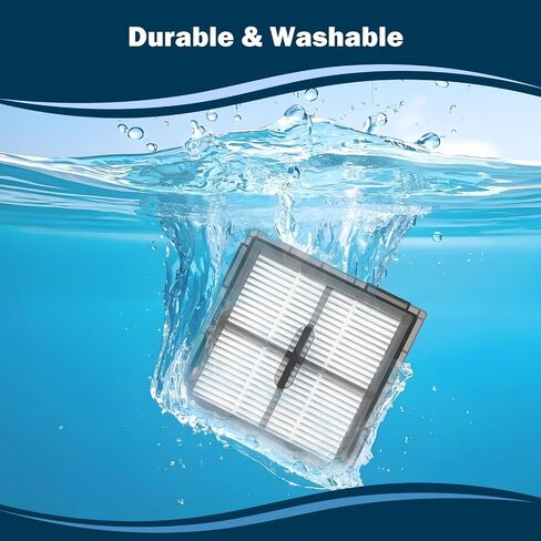 HEPA Filter for Roborock Q10 S5/Q10 S5+/Q10 X5/Q10 X5+ Robot Vacuum Cleaner, Replacement Filter Accessories, Washable Filters, 4-Pack in Kuwait