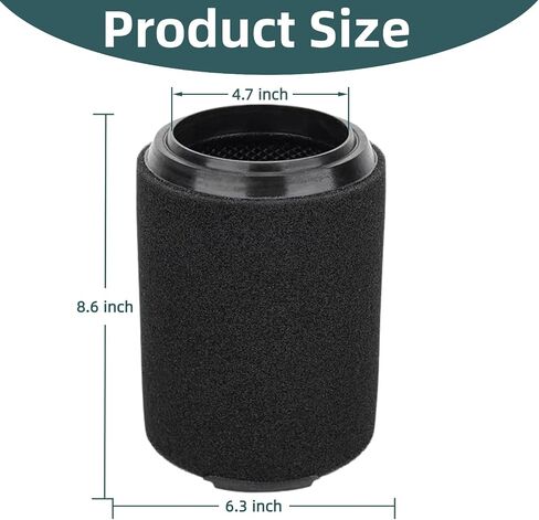 VF7000 Foam Sleeve Filter for ridgd 5-20 Gal Wet/Dry Shop Vac | 1-pack wet foam sleeve filter fits for ridgd 5-20 gal wet/dry vacs and 6-9 gal shop vacuums in Kuwait
