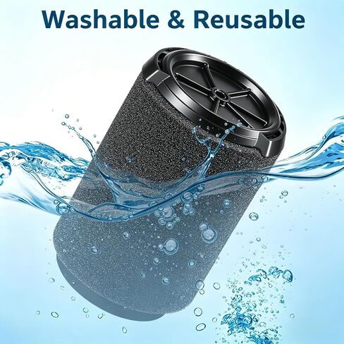 VF7000 Foam Sleeve Filter for ridgd 5-20 Gal Wet/Dry Shop Vac | 1-pack wet foam sleeve filter fits for ridgd 5-20 gal wet/dry vacs and 6-9 gal shop vacuums in Kuwait