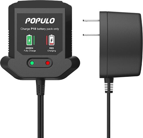 POPULO 20V Battery Charger, Output 21.5V 0.5A, PBC-500, Only for POPULO Model PBP-2000 and PCSG-20 Bielmeier BCSG-20 in Kuwait