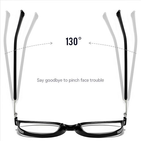 3 Pack Nearsighted Glasses For Distance, Blue Light Blocking Vision Myopia Glasses Near Sighted Driving Eyeglasses in Saudi Arabia