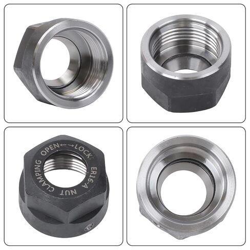 findmall 5Pcs ER16 Collet Nut Balanced to G2.5 at 25000 RPM, High Accuary Clamping Nut for CNC Milling Lathe Engraving Machine in Kuwait