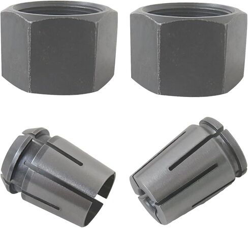 GRABOTE 1/4" and 1/2" Router Collet Set for 13020, 1604A, 1606A, 1613AEVS, 1649, Set of 2 for MRF23EVS MRC23EVSK MRP23EV Variable Speed Plunge Router in Kuwait