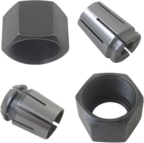 GRABOTE 1/4" and 1/2" Router Collet Set for 13020, 1604A, 1606A, 1613AEVS, 1649, Set of 2 for MRF23EVS MRC23EVSK MRP23EV Variable Speed Plunge Router in Kuwait