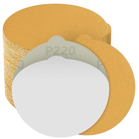 6-Inch PSA Sanding Discs, 80/120/220/320/400 Assorted Grits Self Adhesive Stickyback Sandpaper with Quick-Release Tabs for DA Sander in Kuwait