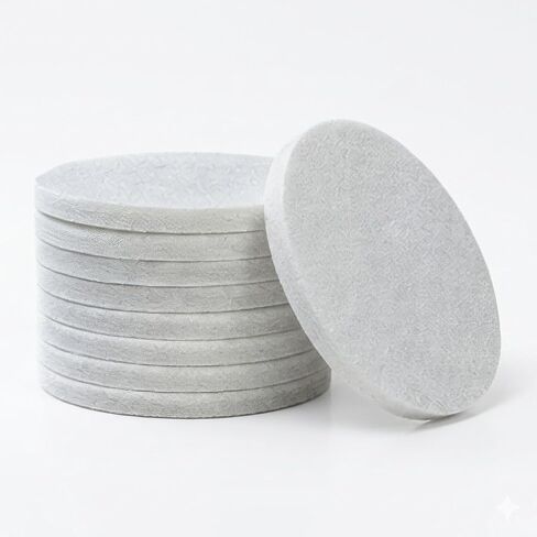 10 Pack 5 Inch 2000 Grit Non-Scratch Polishing Pad, Hook & Loop Non-Woven Finishing Discs for Orbital Sander, Non-Abrasive Buffing Pads for Wood Oil & Wax Application, Automotive Detailing in Kuwait