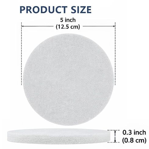 10 Pack 5 Inch 2000 Grit Non-Scratch Polishing Pad, Hook & Loop Non-Woven Finishing Discs for Orbital Sander, Non-Abrasive Buffing Pads for Wood Oil & Wax Application, Automotive Detailing in Kuwait