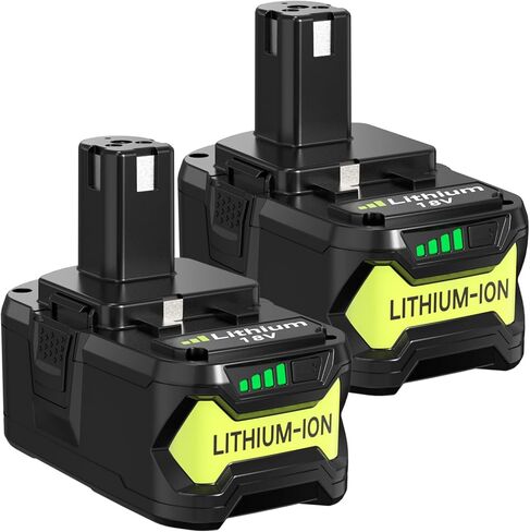 Reoben 2PACK 8.0Ah Battery Replacement for Ryobi 18V Battery | Compatible with Ryobi Lithium Battery 18 Volt P102 P103 P104 P107 P108 P109 Cordless Power Tools(Green) in Saudi Arabia