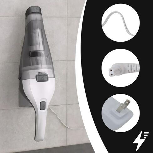 Homesweet 90627870 90629039 15V 150MA Charger for Black and Decker HLVA325JP07, HLWVA325JF21, HLWVA325J21 Dust-buster Handheld Vacuum Cleaner Power Cord in Kuwait