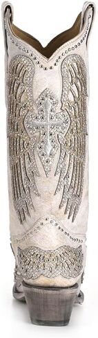 Corral Women White Wedding Wings Boots (WHITE, US Footwear Size System, Adult, Women, Numeric, Medium, 6) in Kuwait