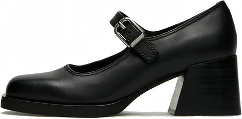 Mary Jane Heels for Women, Square Toe Pumps, Buckle Strap, Chunky Heel | Vintage-Inspired Closed-Toe Comfort for Office, Business Casual, Parties, Weddings and Daily Wear in Kuwait