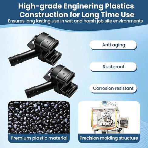 Water Nozzle Fitting Replacement for Ridgid R4040 R4040S R4092 Tile Saw, Replace 089038001074,Plastic Cooling Nozzle Adapter with Standard Threading for Wet Cutting Dust Reduction and Blade Cooling in Kuwait