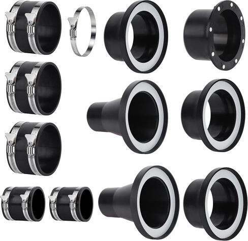 Magnetic Dust Collection Fittings for 4" Shop Vacuums Dust Hose, Magnetic Dust Collector System w/1PCS 4" Mag Port Connector + 2 Set 4" Couplers, Quickly Connect for Woodwork Shop Jointer Saw Planer in Kuwait