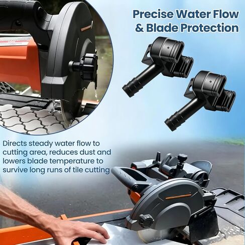 Water Nozzle Fitting Replacement for Ridgid R4040 R4040S R4092 Tile Saw, Replace 089038001074,Plastic Cooling Nozzle Adapter with Standard Threading for Wet Cutting Dust Reduction and Blade Cooling in Kuwait