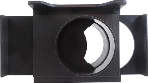 Taytools 278666 Set of 4 Each 4" Blast Gate Wall Mounting Bracket Anti Clog Self Cleaning ABS 4" OD for Dust Collection Systems in Kuwait