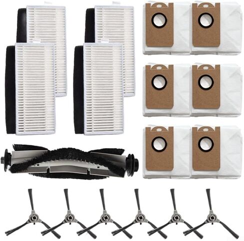 For IHome For Nova S1 Pro IHRVS1PRO3BLK Replacement Parts Main Brush, Filter, Side Brushes & Dust Bags Kit in Kuwait
