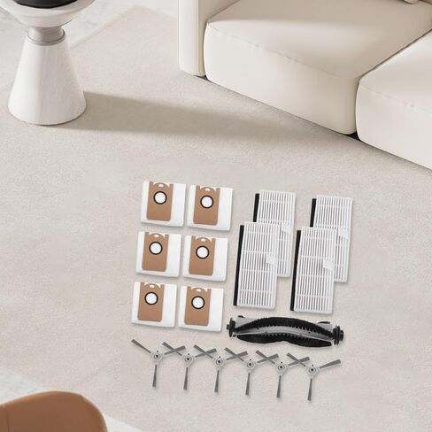 For IHome For Nova S1 Pro IHRVS1PRO3BLK Replacement Parts Main Brush, Filter, Side Brushes & Dust Bags Kit in Kuwait