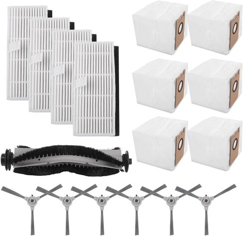 For IHome For Nova S1 Pro IHRVS1PRO3BLK Replacement Parts Main Brush, Filter, Side Brushes & Dust Bags Kit in Kuwait