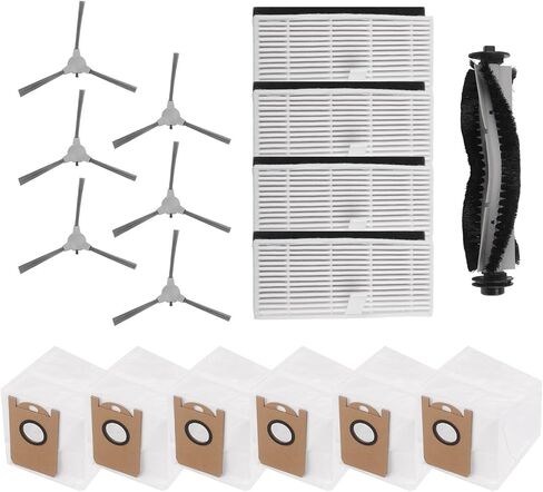 For IHome For Nova S1 Pro IHRVS1PRO3BLK Replacement Parts Main Brush, Filter, Side Brushes & Dust Bags Kit in Kuwait